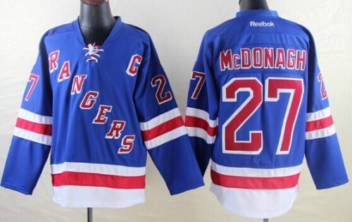 New York Rangers #27 Ryan Mcdonagh Light Blue Jersey