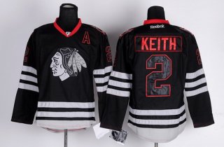 Chicago Blackhawks #2 Duncan Keith Black Ice Jersey