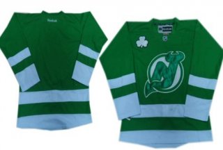 New Jersey Devils Blank St. Patrick's Day Green Jersey