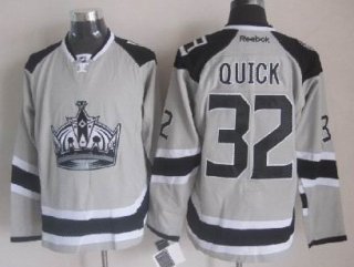 Los Angeles Kings #32 Jonathan Quick 2014 Stadium Series Gray Jersey