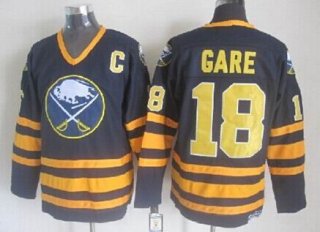 Buffalo Sabres #18 Danny Gare Navy Blue Throwback CCM Jersey