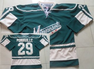 Minnesota Wild #29 Jason Pominville Green Third Jersey