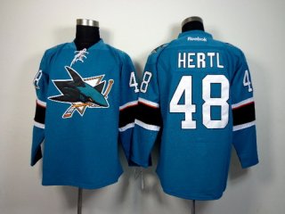 San Jose Sharks #48 Tomas Hertl 2014 Blue Jersey