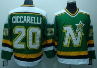 Dallas Stars #20 Dino Ciccarelli Green Throwback CCM Jersey