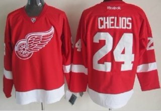 Detroit Red Wings #24 Chris Chelios Red Jersey