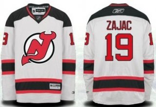 New Jersey Devils #19 Travis Zajac White Jersey