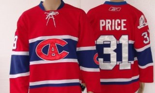 Montreal Canadiens #31 Carey Price Red CA Jersey