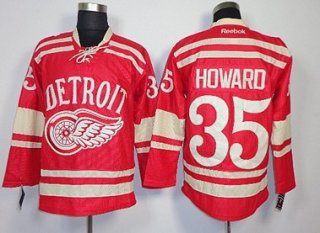 Detroit Red Wings #35 Jimmy Howard 2014 Winter Classic Red Jersey