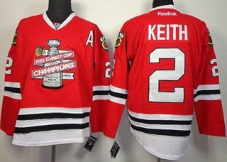 Chicago Blackhawks #2 Duncan Keith 2013 Champions Commemorate Red Jersey