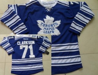 Toronto Maple Leafs #71 David Clarkson 2014 Winter Classic Blue Jersey