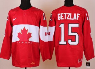 2014 Olympics Canada #15 Ryan Getzlaf Red Jersey