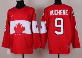 2014 Olympics Canada #9 Matt Duchene Red Jersey