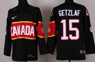 2014 Olympics Canada #15 Ryan Getzlaf Black Jersey