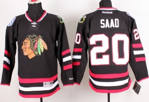 Chicago Blackhawks #20 Brandon Saad 2014 Stadium Series Black Jersey