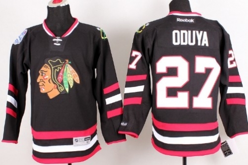 Chicago Blackhawks #27 Johnny Oduya 2014 Stadium Series Black Jersey