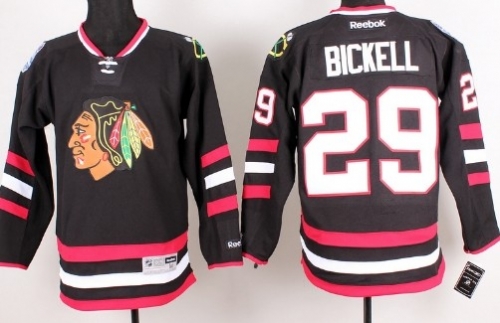 Chicago Blackhawks #29 Bryan Bickell 2014 Stadium Series Black Jersey