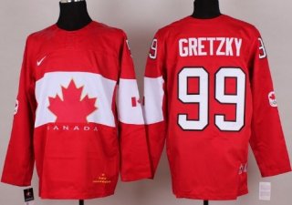 2014 Olympics Canada #99 Wayne Gretzky Red Jersey