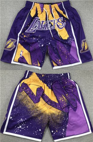 Los Angeles Lakers Purple Shorts (Run Small)