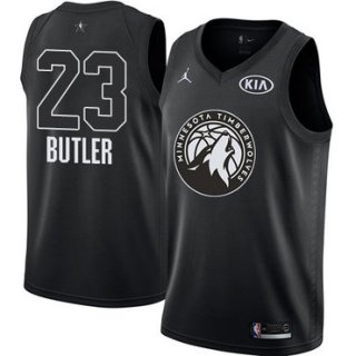 Nike Timberwolves #23 Jimmy Butler Black NBA Jordan Swingman 2018 All-Star Game Jersey