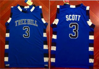 One Three Hill 3 Scott Blue Stitched Jersey