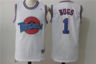 Tune Squad 1 Bugs White Stitched Movie Jersey