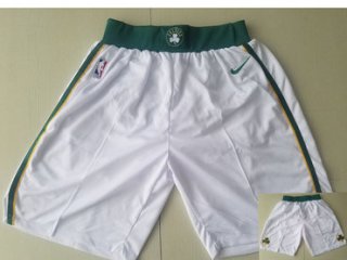 Men's Boston Celtics White Nike NBA Shorts