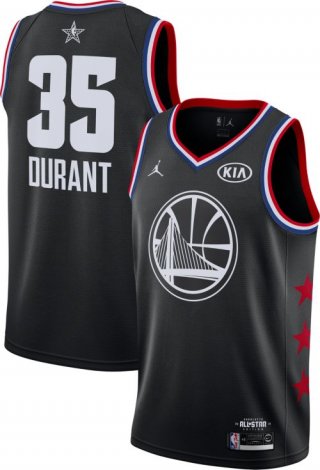 Jordan Men's 2019 NBA All-Star Game #35 Kevin Durant Black Dri-FIT Swingman Jersey