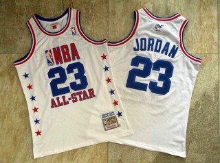 NBA 2003 All-Star #23 Michael Jordan White Swingman Throwback Jersey