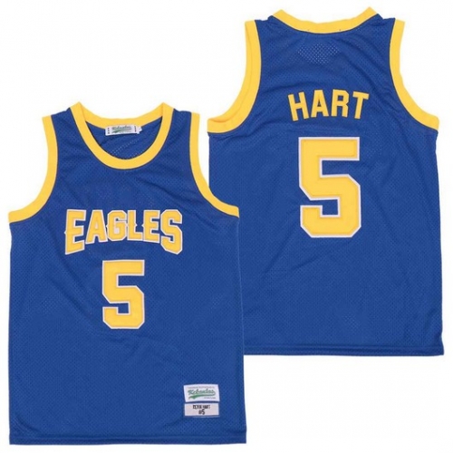 Men's Temple Owls Eagles #5 Kevin Hart Blue Jersey