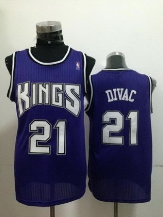 Sacramento Kings #21 Vlade Divac Purple Swingman Jersey