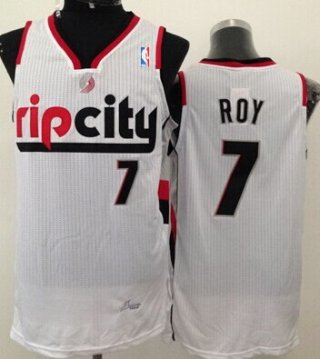 Portland Trail Blazers #7 Brandon Roy Rip City White Swingman Jersey