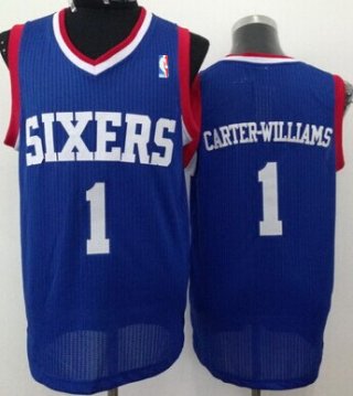 Philadelphia 76ers #1 Michael Carter-Williams Blue Swingman Jersey