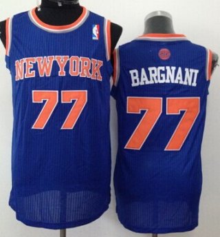 New York Knicks #77 Andrea Bargnani Blue Swingman Jersey