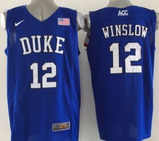 Duke Blue Devils #12 Justise Winslow 2015 Blue Jersey