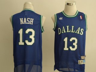 Dallas Mavericks #13 Steve Nash Light Blue Swingman Throwback Jersey