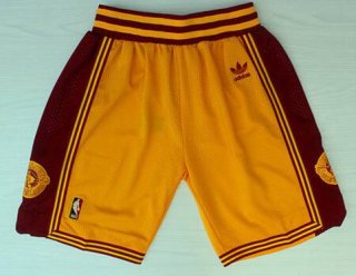 Men's Cleveland Cavaliers Yellow Throwback Short