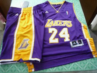 Los Angeles Lakers 24 Kobe Bryant purple swingman Basketball Suit