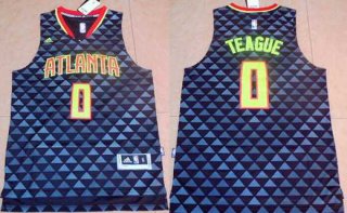 Men's Atlanta Hawks #0 Jeff Teague Revolution 30 Swingman 2015-16 New Black Jersey