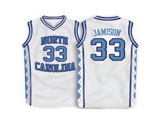 Men's North Carolina Tar Heels #33 Antawn Jamison 2016 White Swingman College Basketball Jersey