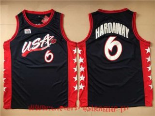 1996 Olympics Team USA Men's #6 Penny Hardaway Navy Blue Stitched Basketball Swingman Jersey