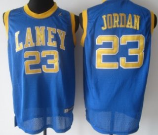 Emsley A. Laney High School #23 Michael Jordan Blue Jersey