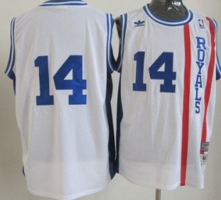 Sacramento Kings #14 Oscar Robertson White Swingman Throwback Jersey