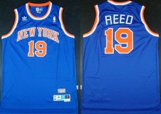 New York Knicks #19 Willis Reed Blue Swingman Throwback Jersey