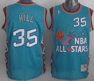 NBA 1996 All-Star #35 Grant Hill Green Swingman Throwback Jersey