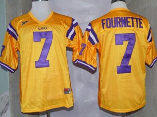 LSU Tigers #7 Leonard Fournette Yellow Jersey