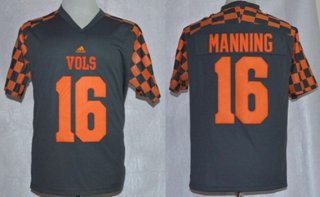 Tennessee Volunteers #16 Peyton Manning 2014 Gray Jersey