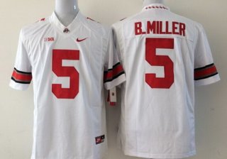 Ohio State Buckeyes #5 Baxton Miller 2014 White Limited Jersey