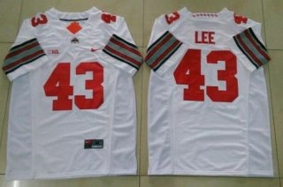 Men's Ohio State Buckeyes #43 Darrin Lee White College Football Nike Limited Jersey