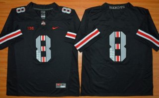 Men's Ohio State Buckeyes 8th Championship Commemorative Black College Football Jersey