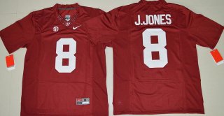 Men's Alabama Crimson Tide #8 Julio Jones Red Limited Stitched College Football Nike NCAA Jersey